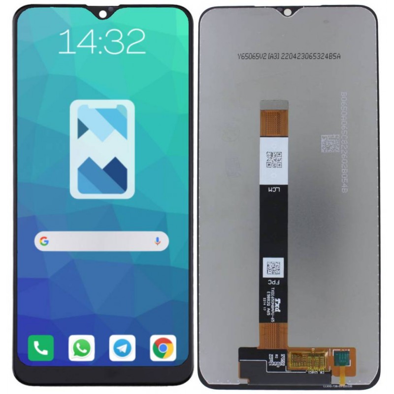 Przód i tył Wyświetlacza Zamiennik Samsung Galaxy A10S A107 Bez ramki Czarny