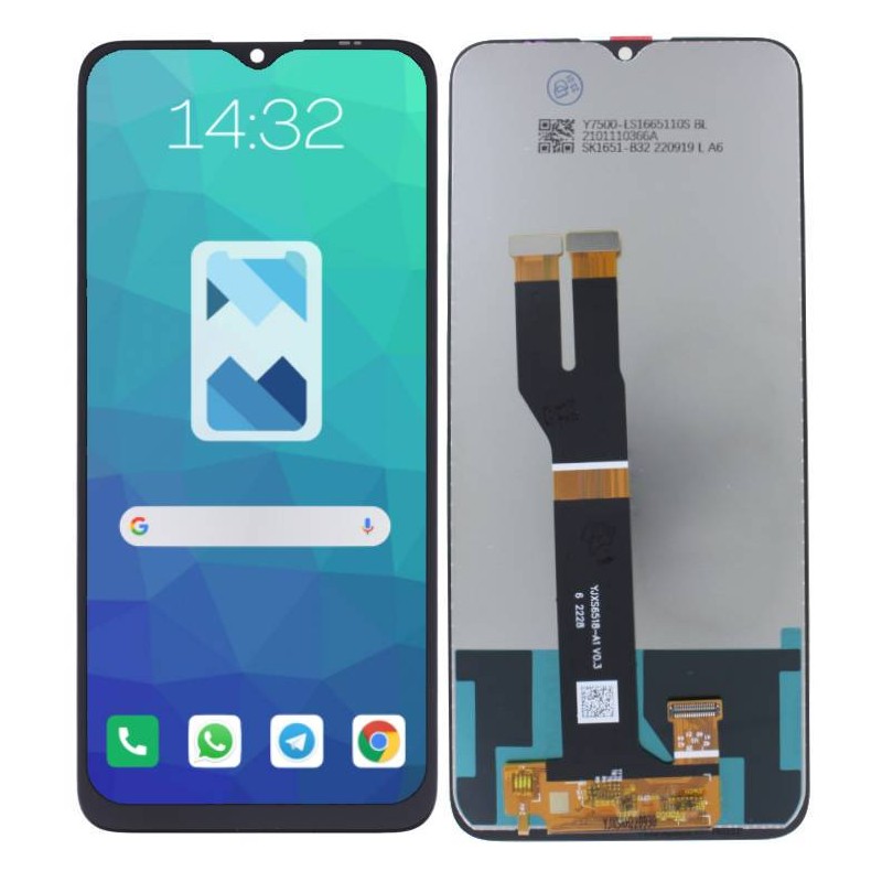 Przód i tył Wyświetlacza Zamiennik Nokia Nokia G21 Bez ramki Czarny