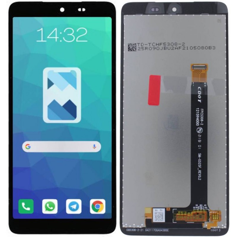 Przód i tył Wyświetlacza Zamiennik Samsung Xcover 5 G525 Bez ramki Czarny