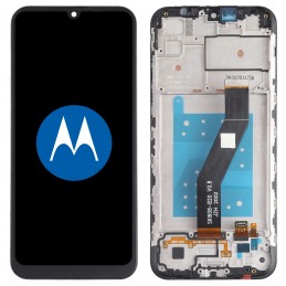 Przód i tył Wyświetlacza Oryginalny Service Pack Motorola E6s Z ramką Czarny