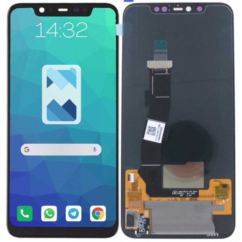 Przód i tył Wyświetlacza Zamiennik Xiaomi Mi 8 Pro Bez ramki Czarny Przód i tył Wyświetlacza Zamiennik Xiaomi Mi 8 Pro Bez ramki Czarny