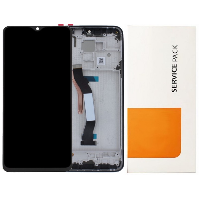 Przód i tył Wyświetlacza Oryginalny OEM Xiaomi Redmi Note 8 Pro Z ramką Tarnish
