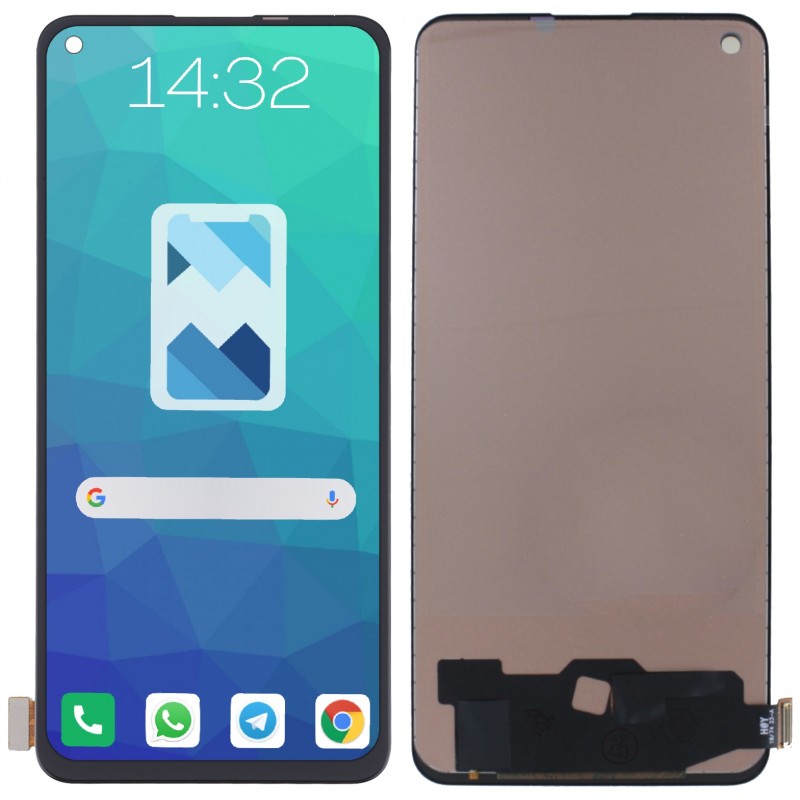 Przód i tył Wyświetlacza Zamiennik Realme 7 Pro Bez ramki Czarny