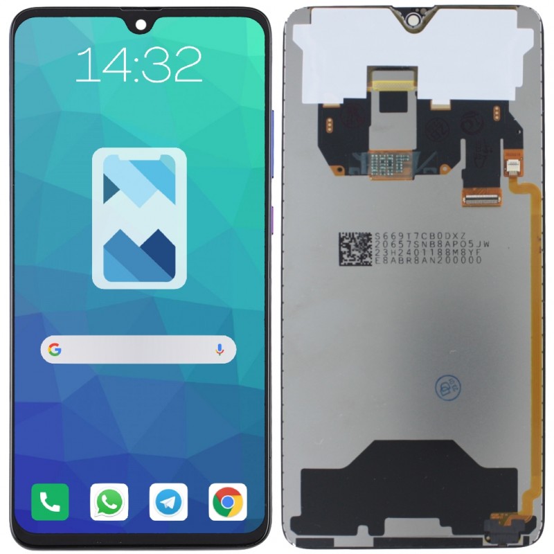 Przód i tył Wyświetlacza Zamiennik Huawei Mate 20 Bez ramki Czarny