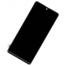Przód Ekranu Zamiennik Samsung Galaxy A71 Z ramką Czarny