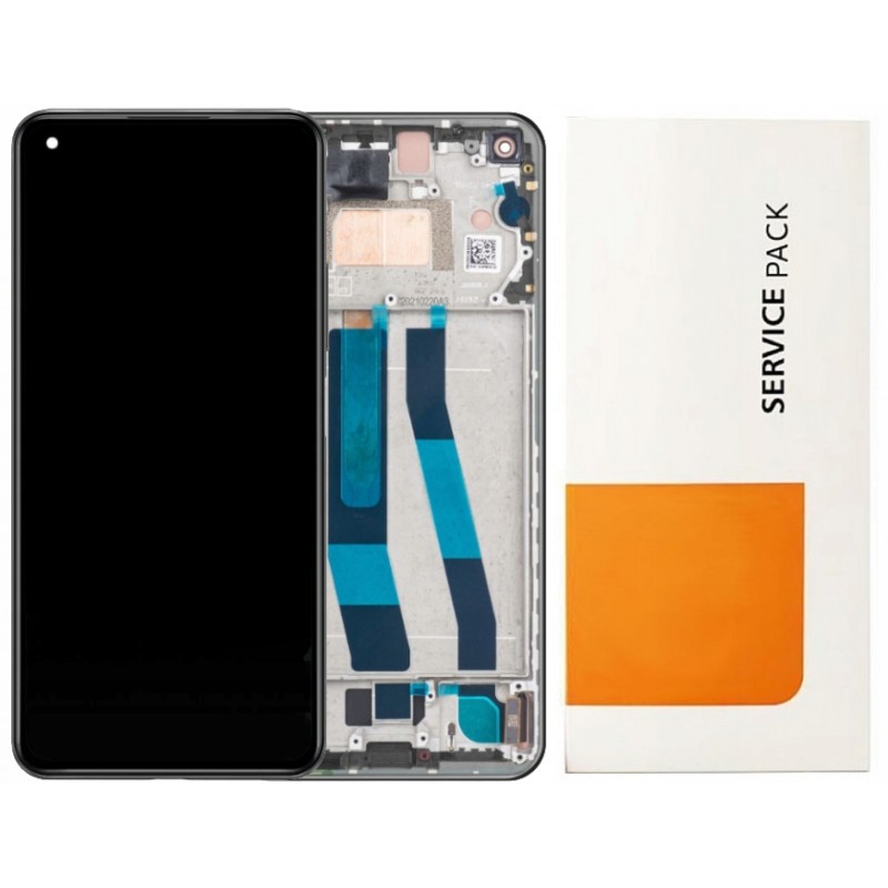 Przód i tył Wyświetlacza Oryginalny OEM Xiaomi Mi 11 Lite Z ramką Czarny