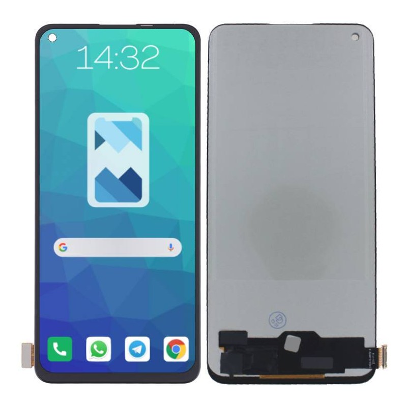 Przód i tył Wyświetlacza Zamiennik Oppo Reno 7 SE 5G Bez ramki Czarny Przód i tył Wyświetlacza Zamiennik Oppo Reno 7 SE 5G Bez ramki Czarny