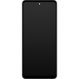 Przód Ekranu Oryginalny Service Pack Motorola G60S XT2133 Z ramką Czarny