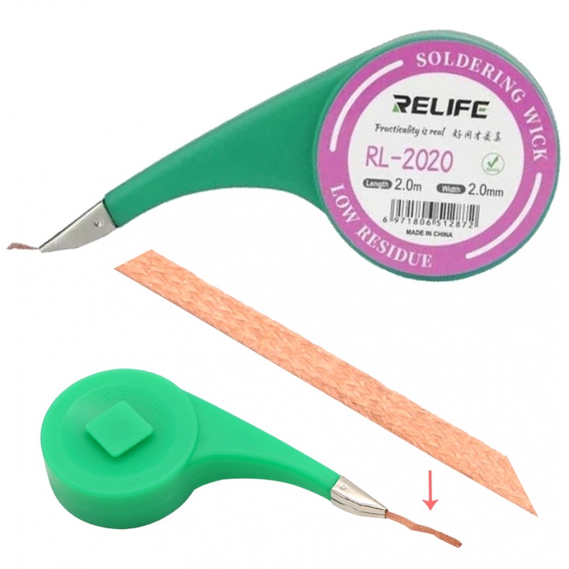 Plecionka Taśma Rozlutowująca Do Cyny Relife 2mm RL-2020