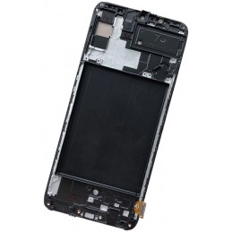 Tył Zamiennik Samsung Galaxy A70 SM-A705 Z ramką Czarny