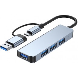 ADAPTER 4w1 HUB USB-C + USB...