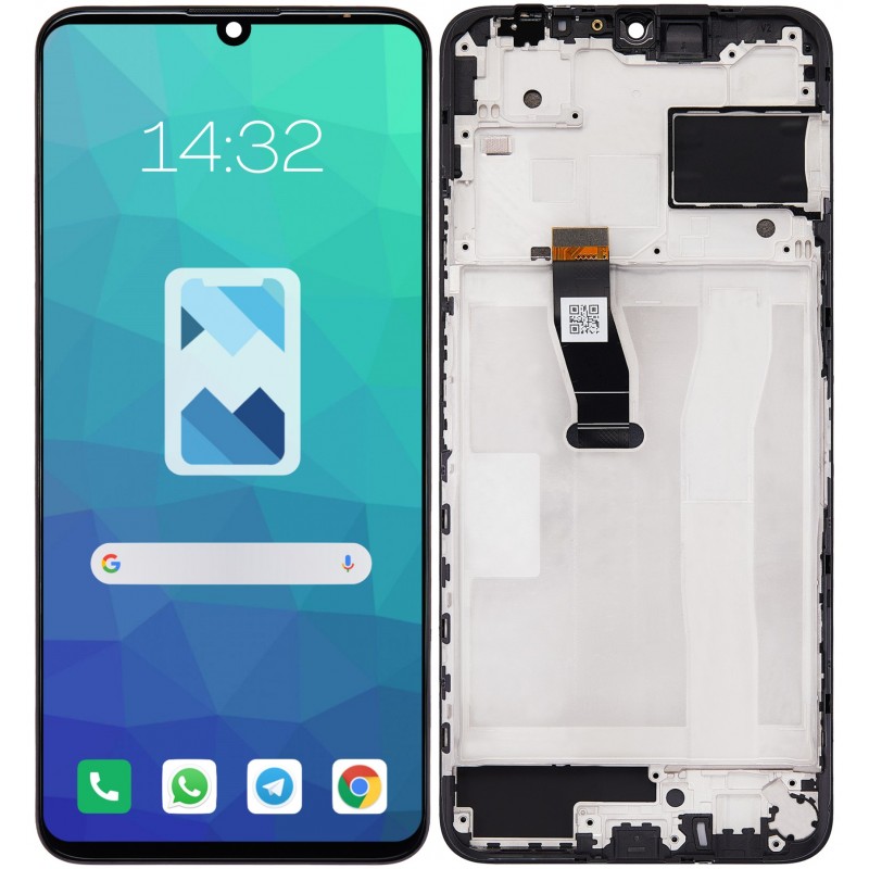 Przód i tył Wyświetlacza Zamiennik Huawei Nova Y70 MGA-LX9 Z ramką Czarny Przód i tył Wyświetlacza Zamiennik Huawei Nova Y70 MGA-LX9 Z ramką Czarny