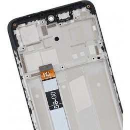Góra tyłu LCD Zamiennik Motorola G73 XT2237 Z ramką Czarny