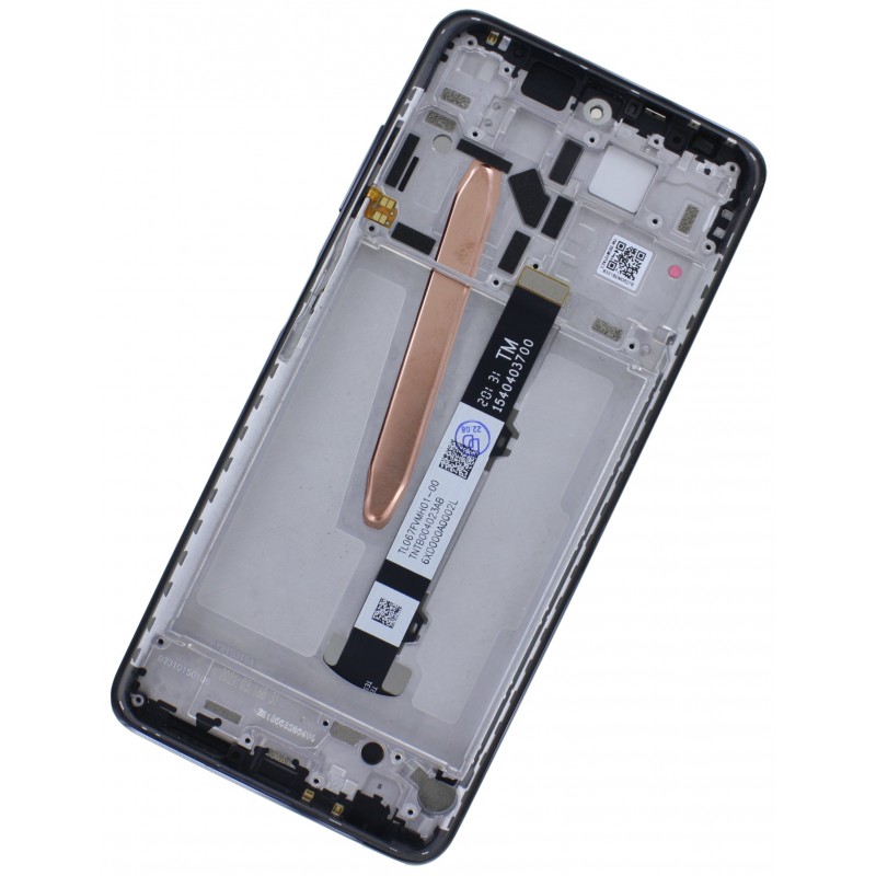 Tył Zamiennik Xiaomi Poco X3 NFC Z ramką Czarny Tył Zamiennik Xiaomi Poco X3 NFC Z ramką Czarny