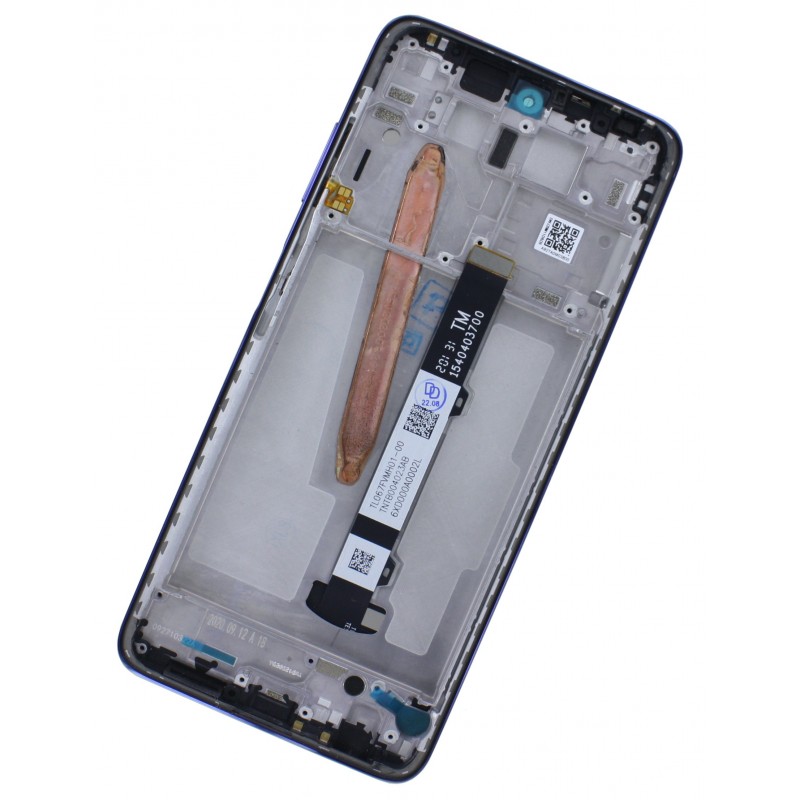 Tył Zamiennik Xiaomi Poco X3 NFC Z ramką Niebieski Tył Zamiennik Xiaomi Poco X3 NFC Z ramką Niebieski
