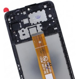 Góra tyłu LCD Zamiennik Samsung Galaxy M12 M127 Z ramką Czarny