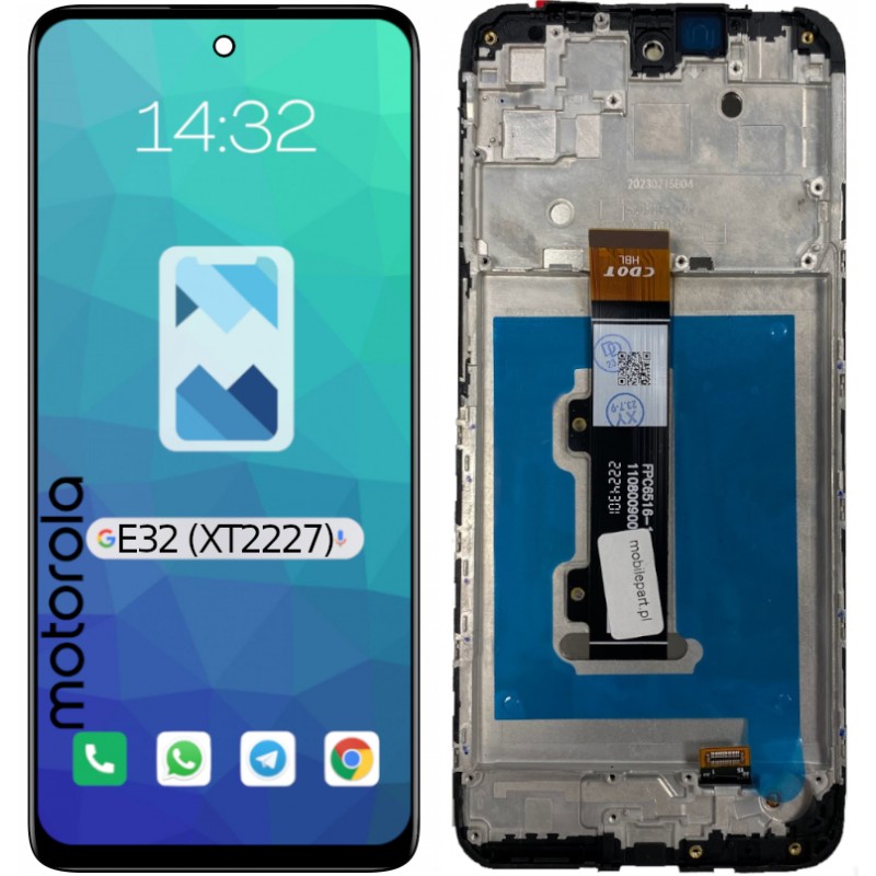 Motorola E32 XT2227 LCD Ramka Aftermarket - Niska cena Motorola E32 XT2227 LCD Ramka Aftermarket - Niska cena