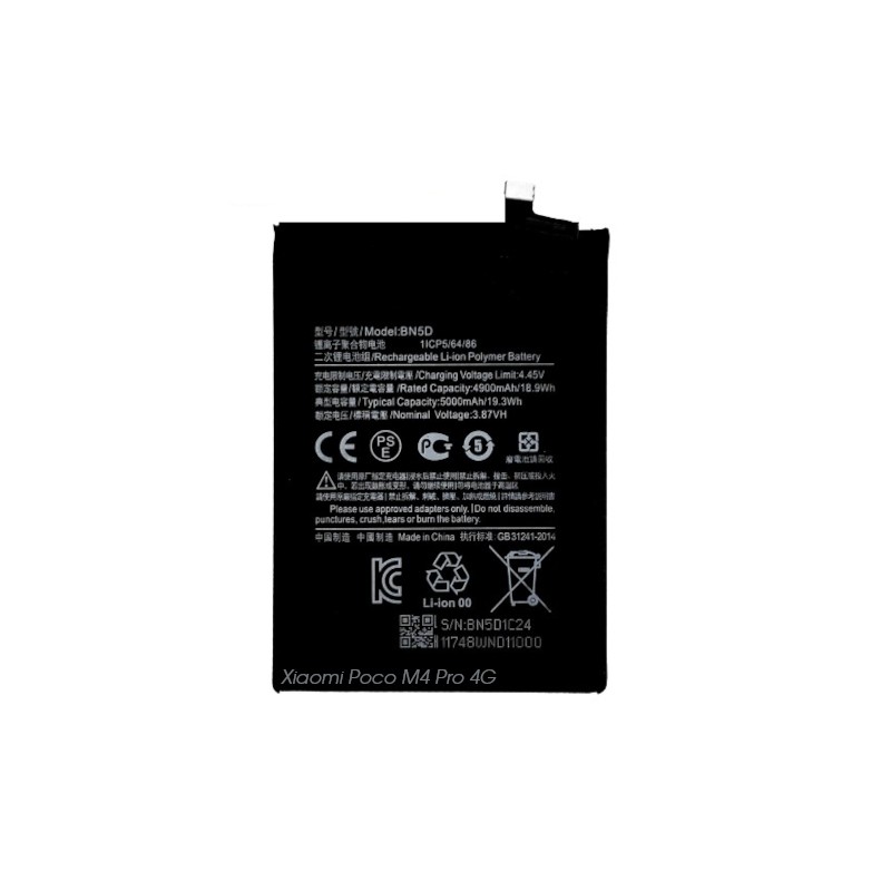 Xiaomi Poco M4 Pro 4G 2201117PG BN5D Bateria Aftermarket
