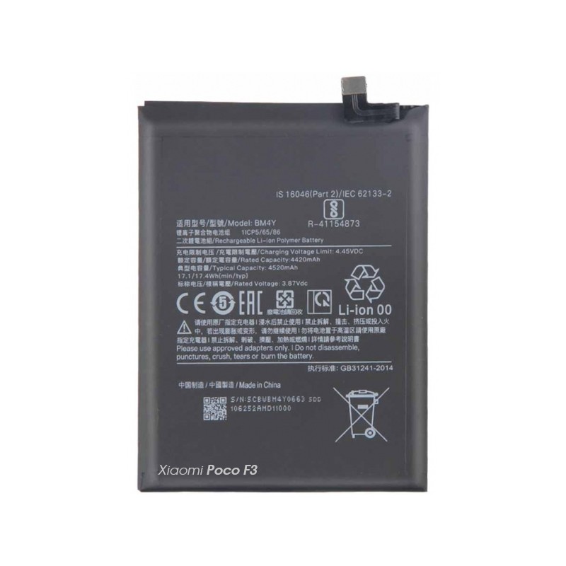 Xiaomi Poco F3 M2012K11AG BM4Y Bateria Aftermarket