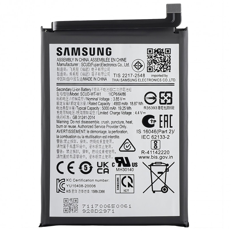 Samsung A22 5G SM-A226B EB-BA226ABY Bateria Original Service Pack