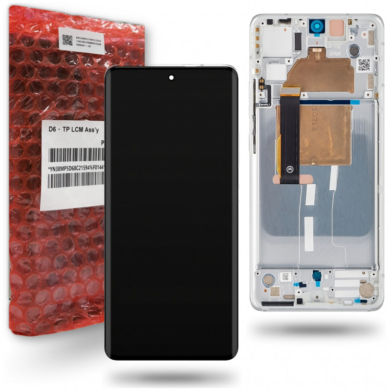 Motorola Edge 30 Fusion LCD Biały Original Service Pack