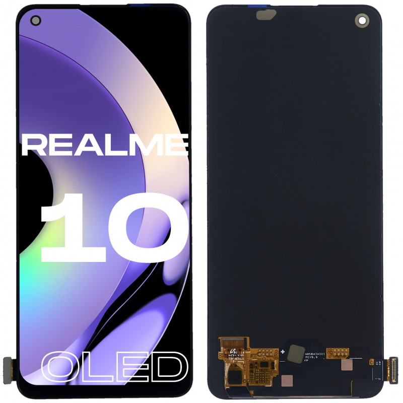 Wyświetlacz Realme 10 Czarny OLED - Mobilepart.pl