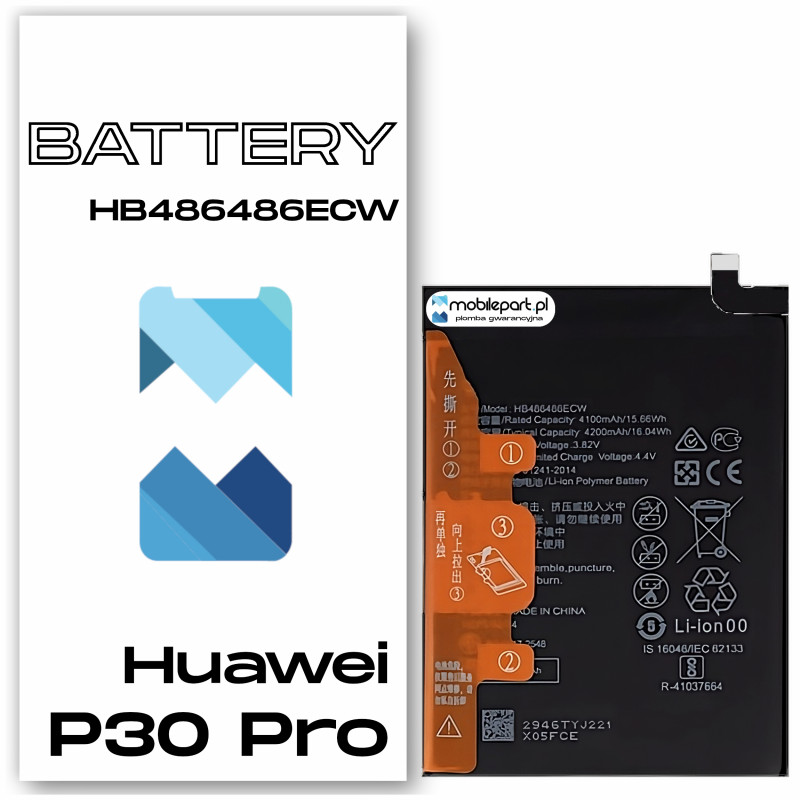 Huawei P30 Pro HB486486ECW Bateria Aftermarket- Niska cena
