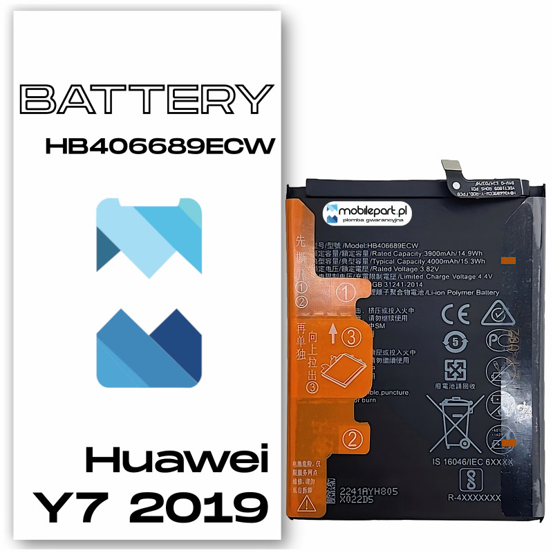 Huawei Y7 2019 HB406689ECW Bateria Aftermarket- Niska cena