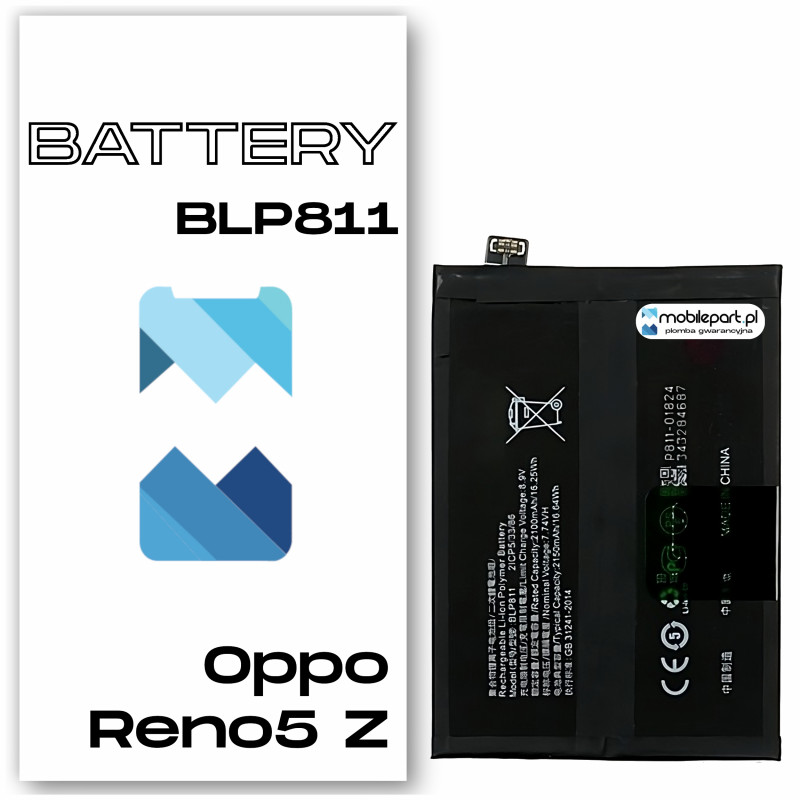Oppo Reno5 Z CPH2211 BLP811 Bateria Aftermarket
