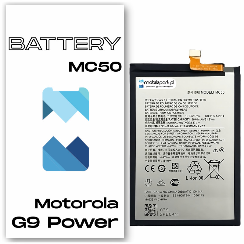 Motorola G9 Power XT2091 MC50 Bateria Aftermarket