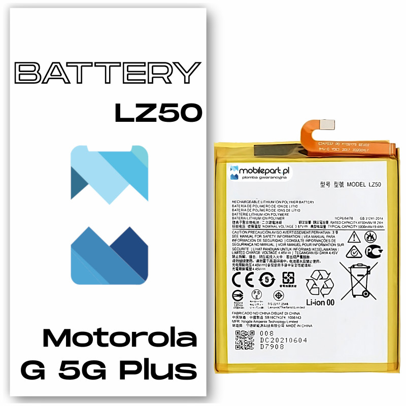 Motorola G 5G Plus XT2075 LZ50 Bateria Aftermarket