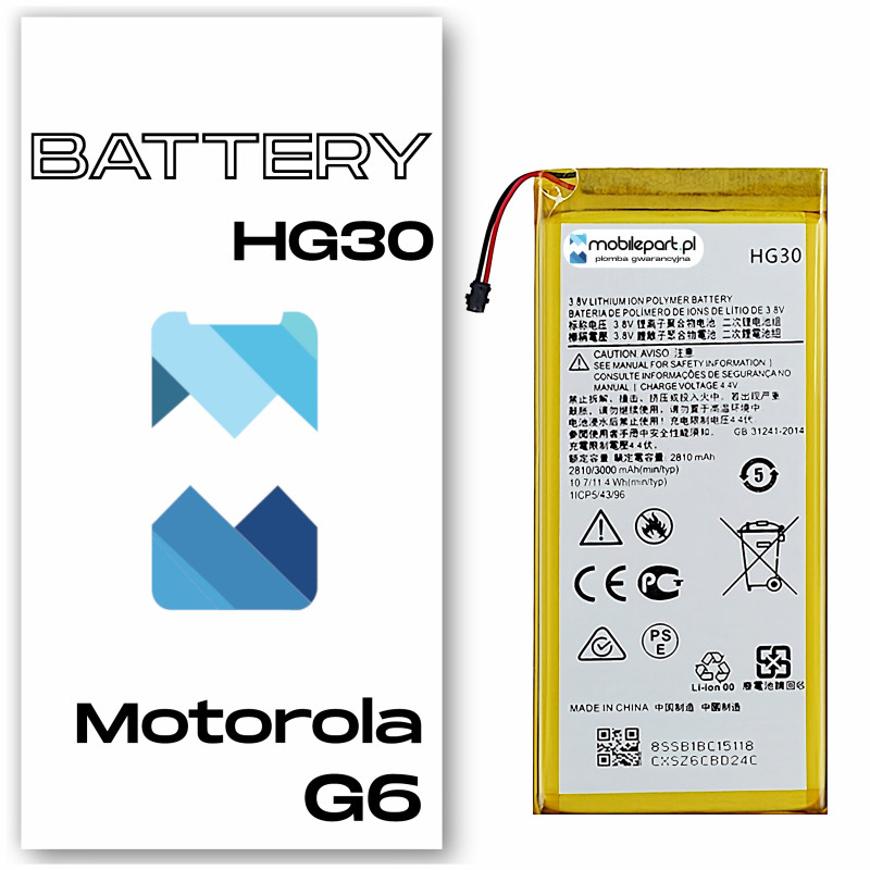 Motorola G6 XT1925 HG30 Bateria Aftermarket- Niska cena