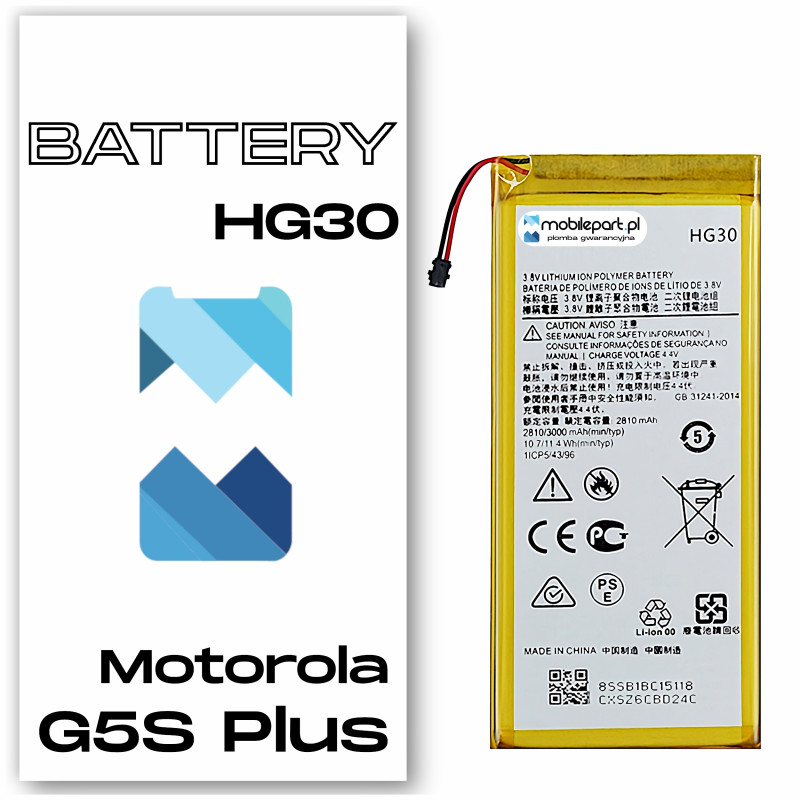 Motorola G5S Plus XT1925 HG30 Bateria Aftermarket