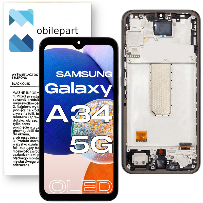 Samsung A34 5G SM-A346 LCD Ramka Oled Aftermarket