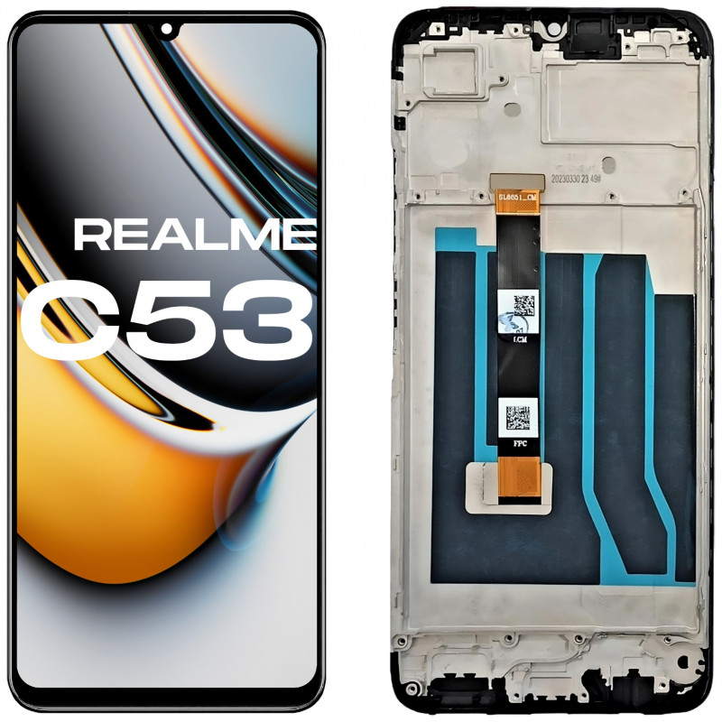 Realme C53 RMX3760 LCD Ramka Aftermarket - Niska cena