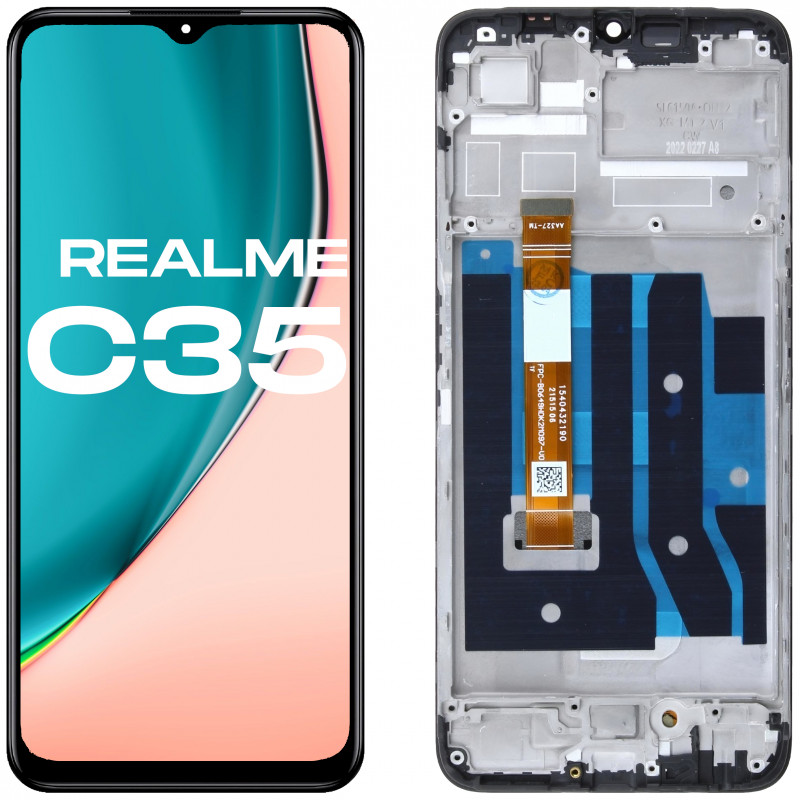 Realme C35 RMX3511 LCD Ramka Aftermarket - Niska cena