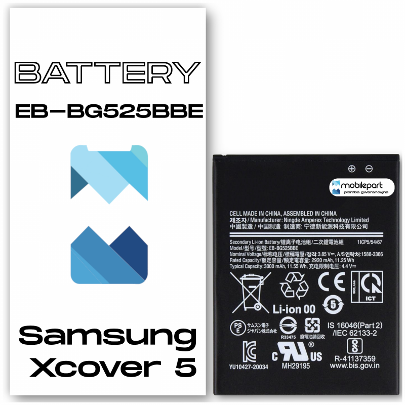 Samsung Xcover 5 EB-BG525BBE Bateria Aftermarket