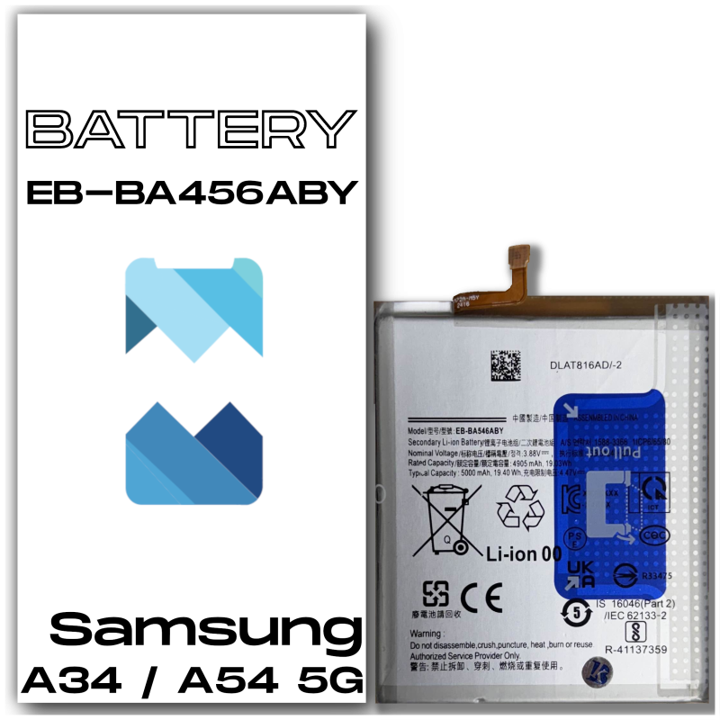 Samsung A34 5G EB-BA546ABY Bateria Aftermarket- Niska cena