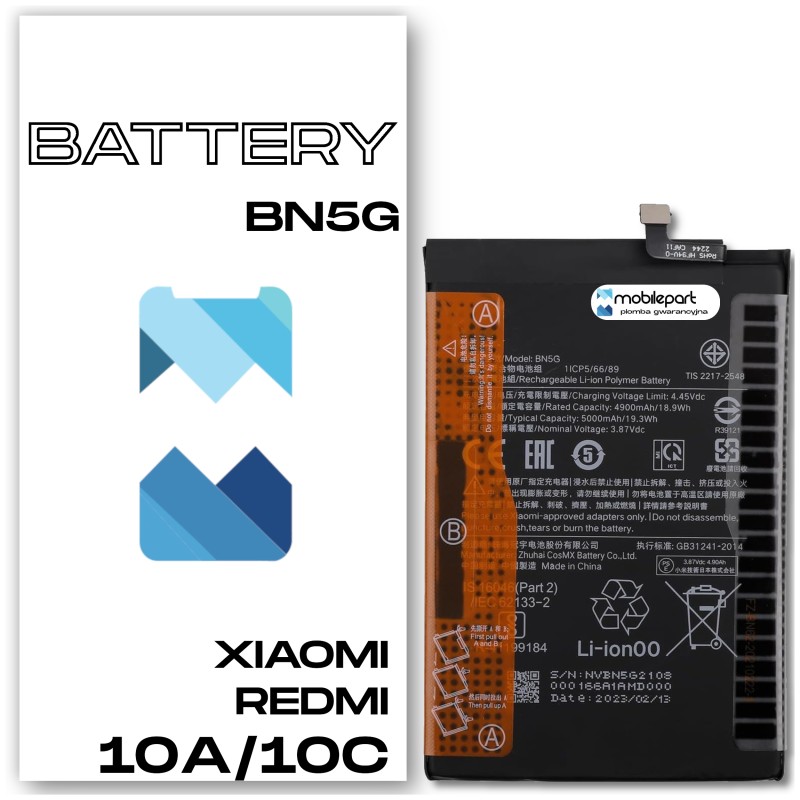 Xiaomi Redmi 10A BN5G Bateria Aftermarket- Niska cena Xiaomi Redmi 10A BN5G Bateria Aftermarket- Niska cena