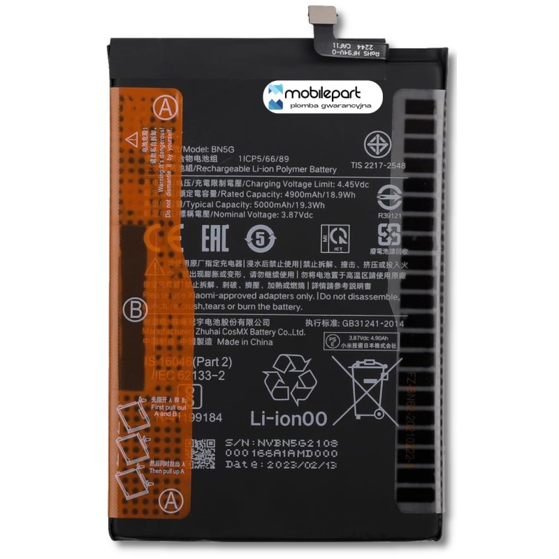 Xiaomi Redmi 10A BN5G Bateria Aftermarket- Niska cena Xiaomi Redmi 10A BN5G Bateria Aftermarket- Niska cena