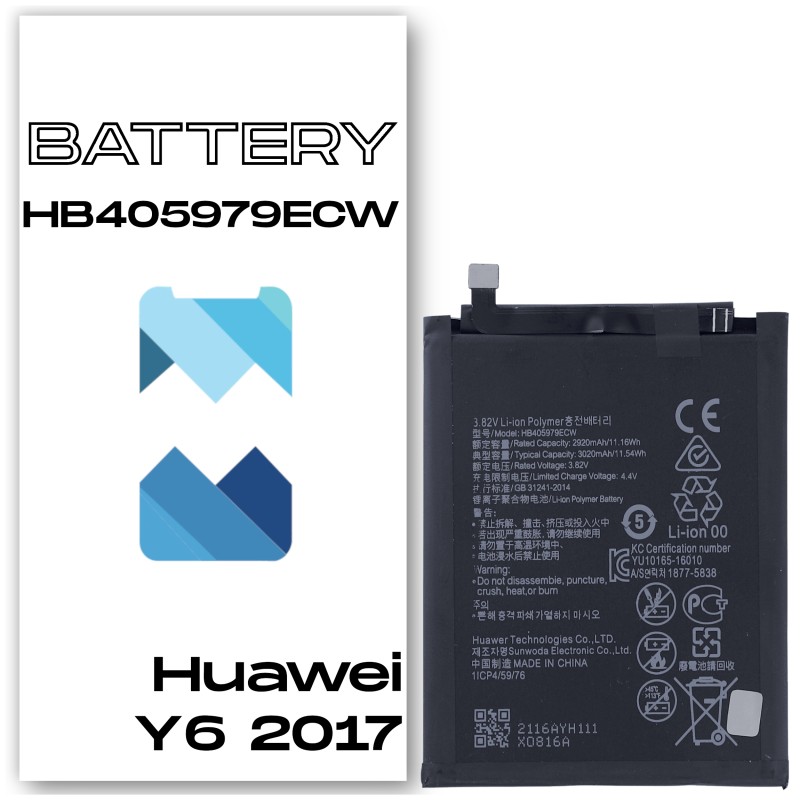 Huawei Y6 2017 HB405979ECW Bateria Aftermarket- Niska cena