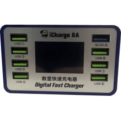 Ładowarka Zewnętrzna Mechanic iCharge 8A 45W 8 Portów AC100-240V Ładowarka Zewnętrzna Mechanic iCharge 8A 45W 8 Portów AC100-240V