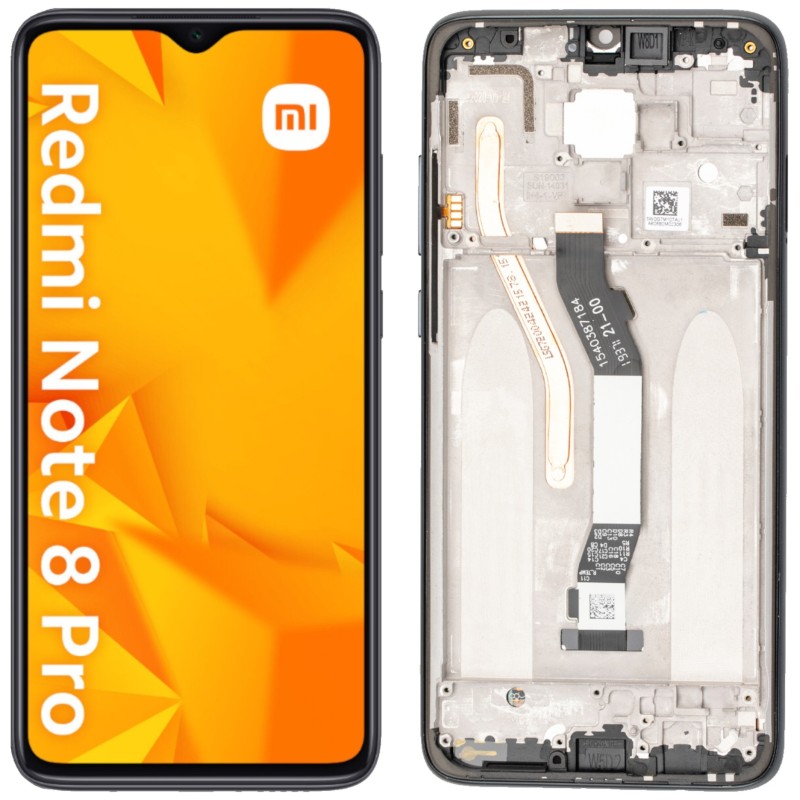 Xiaomi Redmi Note 8 Pro LCD Ramka Czarny Aftermarket