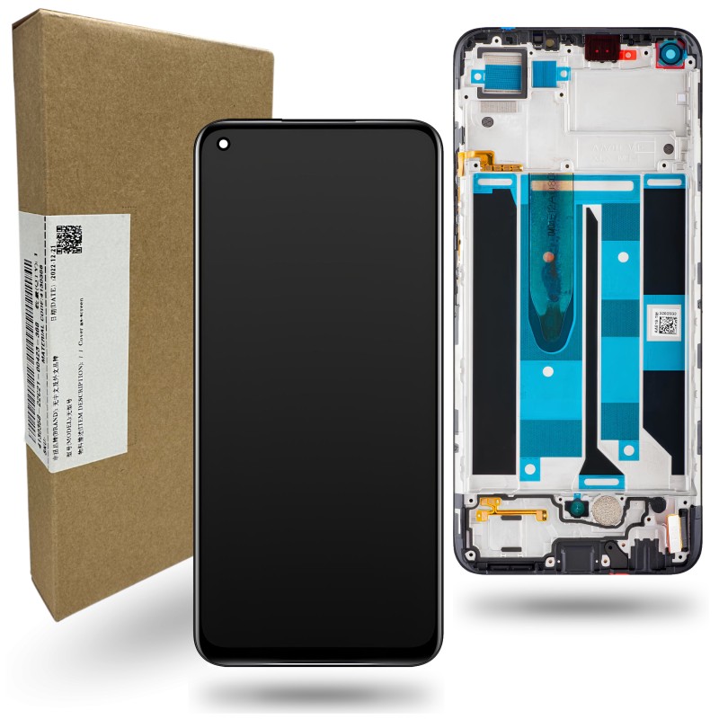 Realme 8 LCD Czarny Original Service Pack - Niska cena