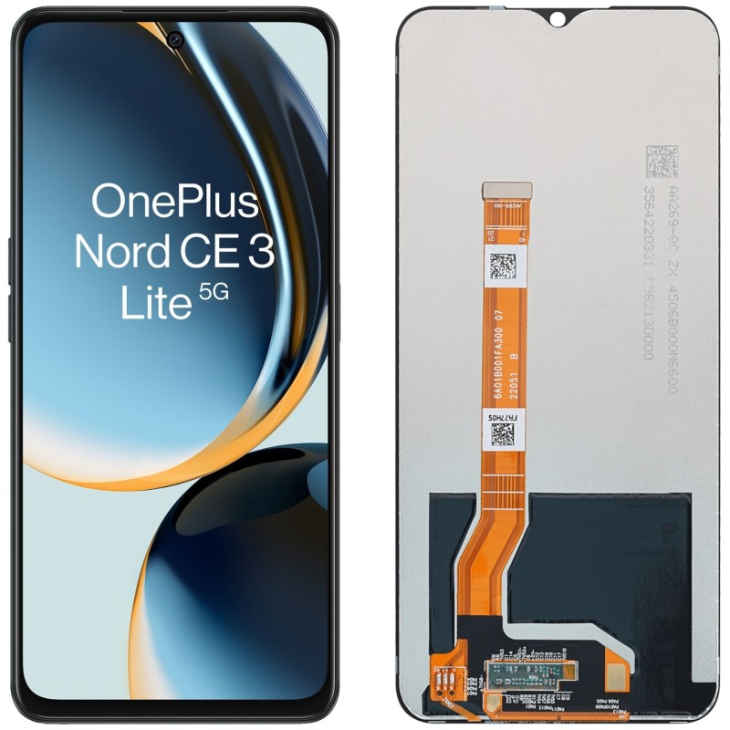 Wyświetlacz OnePlus Nord CE3 Lite 5G bez ramki czarny Wyświetlacz OnePlus Nord CE3 Lite 5G bez ramki czarny