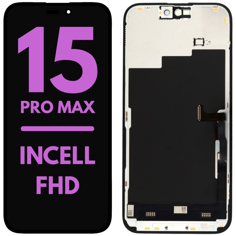 Wyświetlacz do iPhone 15 Pro Max FHD Incell Ramka Zmienne IC Wyświetlacz do iPhone 15 Pro Max FHD Incell Ramka Zmienne IC