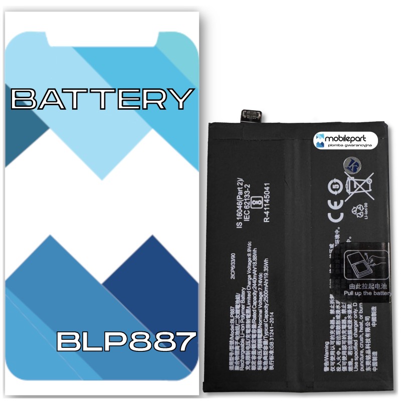 Bateria do telefonu Realem Gt Neo 2 BLP887 - Mobilepart.pl Bateria do telefonu Realem Gt Neo 2 BLP887 - Mobilepart.pl