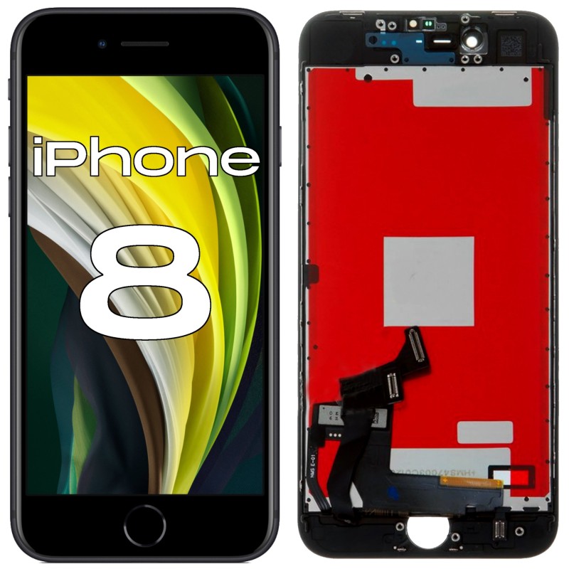 Wyświetlacz Apple iPhone 8 ramka czarny - Mobilepart.pl