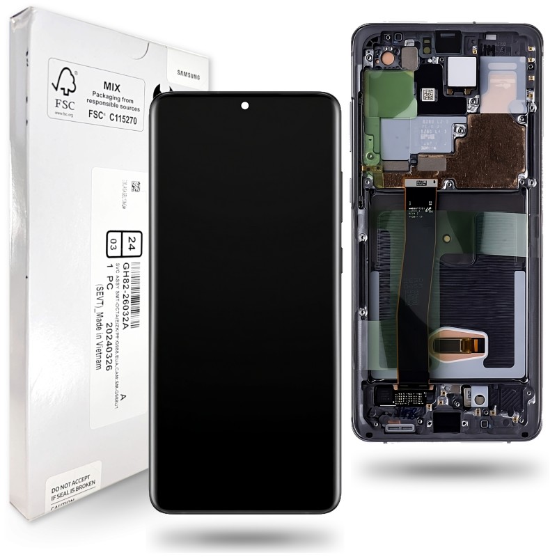Oryginalny wyświetlacz Samsung S20 Ultra CZARNY Oryginalny wyświetlacz Samsung S20 Ultra CZARNY