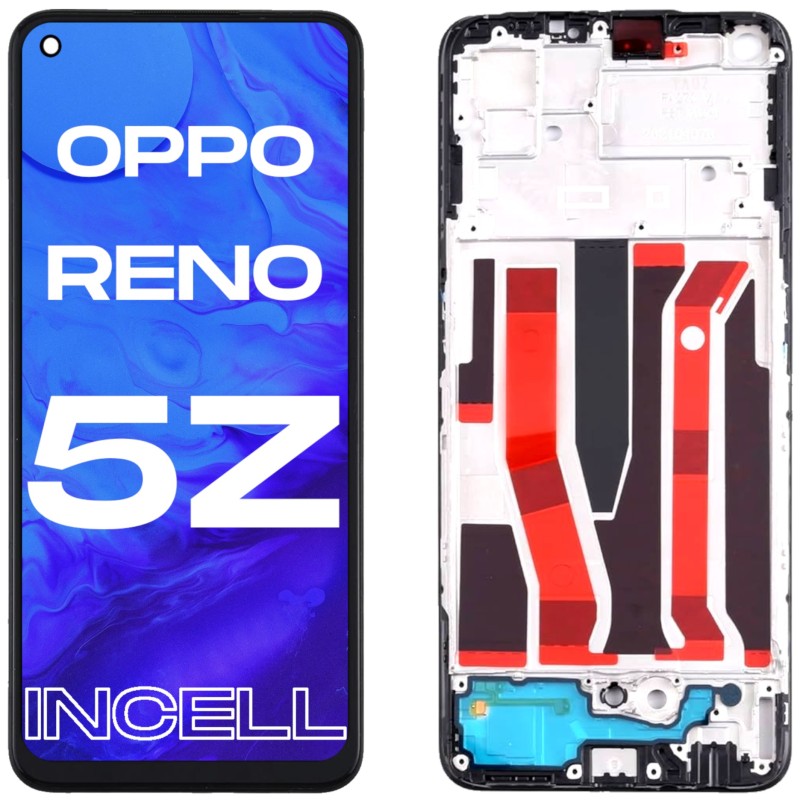 Oppo Reno 5Z 5G CPH2211 LCD Ramka Incell Aftermarket Oppo Reno 5Z 5G CPH2211 LCD Ramka Incell Aftermarket